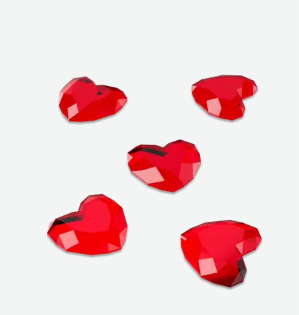 Red Heart Gems